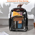 Load image into Gallery viewer, Clear Backpack with Reinforced Strap - BagNook