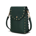 Load image into Gallery viewer, (dark green)Filomena Vegan Leather Crossbody by Mia K - BagNook