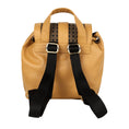 Load image into Gallery viewer, Tayla Diamond Print Mini Backpack - Upcycled Leather - BagNook
