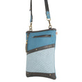 Load image into Gallery viewer, FOXIE - Brisk Crossbody w/Front Cellphone Pocket - Blue - BagNook