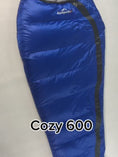 Load and play video in Gallery viewer, Kamperbox Down Sleeping Bag - Cozy 600 Blue