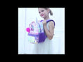 Load and play video in Gallery viewer, (PURPLE)Unicorn Sparkle Backpack - BagNook