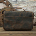 Load image into Gallery viewer, The Faust Leather Camera Bag | Vintage Messenger Bag - BagNook