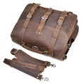 Load image into Gallery viewer, (brown)The Gustav Messenger Bag | Large Vintage Leather Bag - BagNook