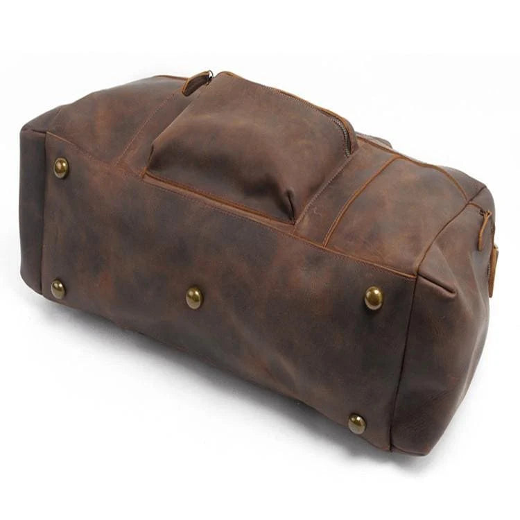 The Asta Weekender | Handcrafted Leather Duffle Bag - BagNook