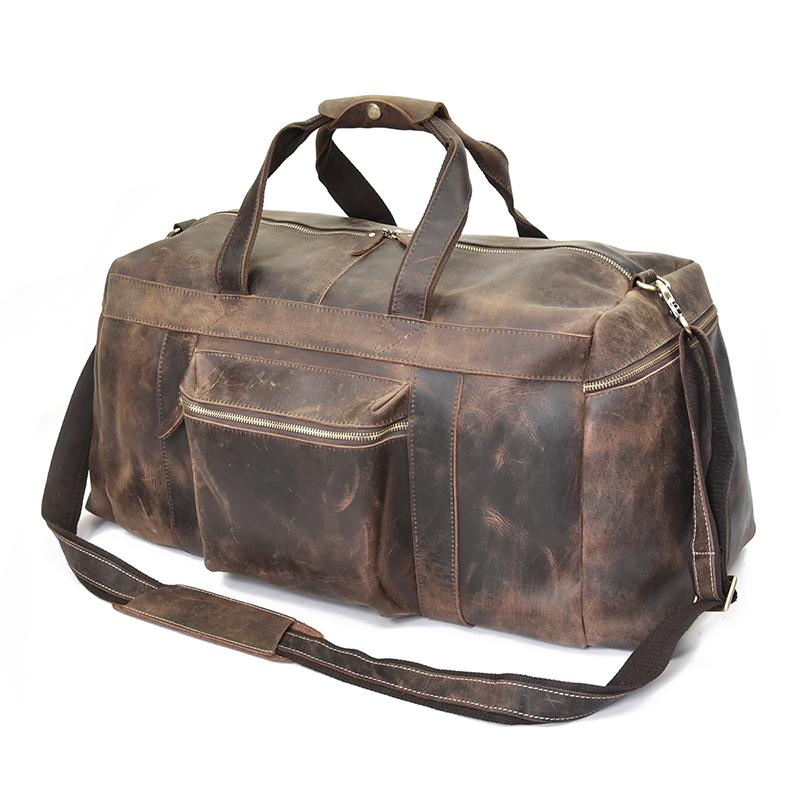 The Colden Duffle Bag | Large Capacity Leather Weekender Bag - BagNook