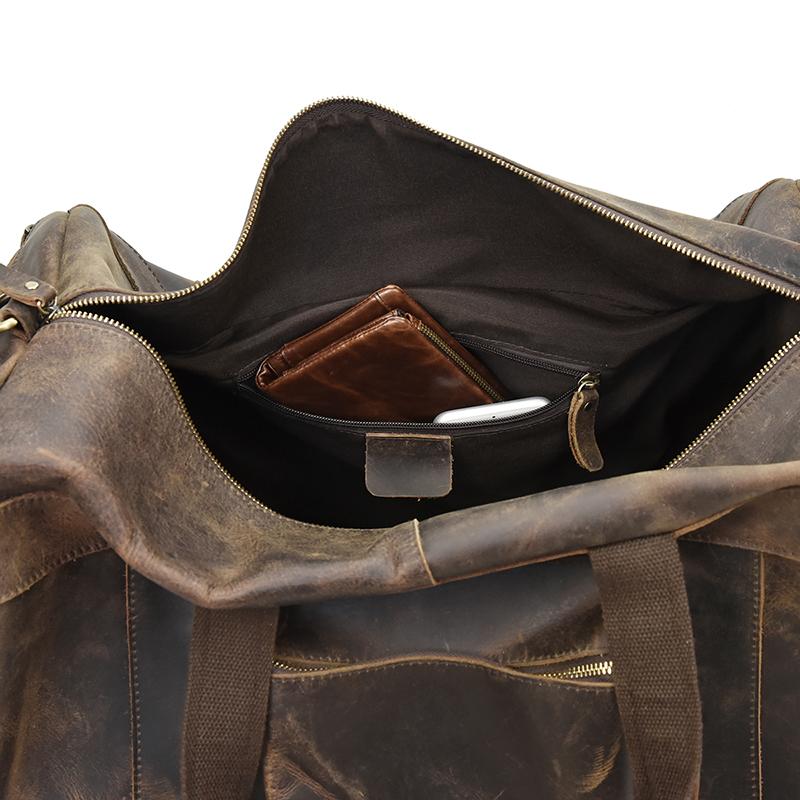 The Colden Duffle Bag | Large Capacity Leather Weekender Bag - BagNook