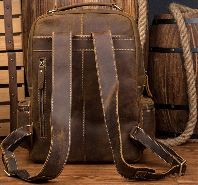 The Langley Backpack | Vintage Leather Backpack - BagNook