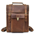 Load image into Gallery viewer, (brown)The Vali Backpack | Handmade Vintage Leather - BagNook