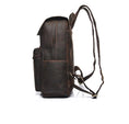 Load image into Gallery viewer, (dark brown)The Helka Backpack | Genuine Vintage Leather Backpack - BagNook