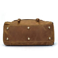 Load image into Gallery viewer, (brown)The Bard Weekender | Handmade Leather Duffel - BagNook