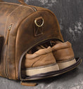 Load image into Gallery viewer, (brown)The Bard Weekender | Handmade Leather Duffel - BagNook