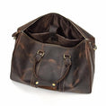 Load image into Gallery viewer, (dark brown)The Brandt Weekender | Small Leather Duffle Bag - BagNook