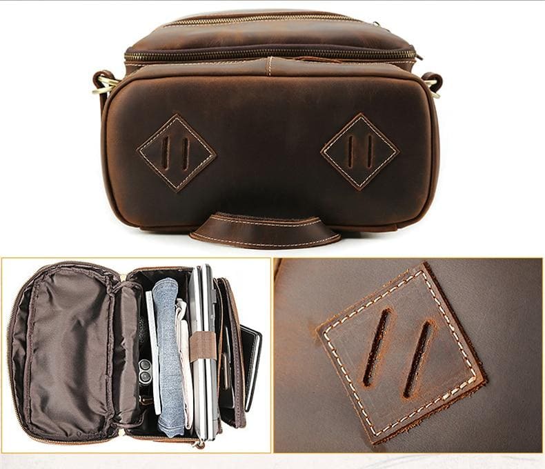 The Raoul Backpack | Handmade Vintage Leather Backpack - BagNook