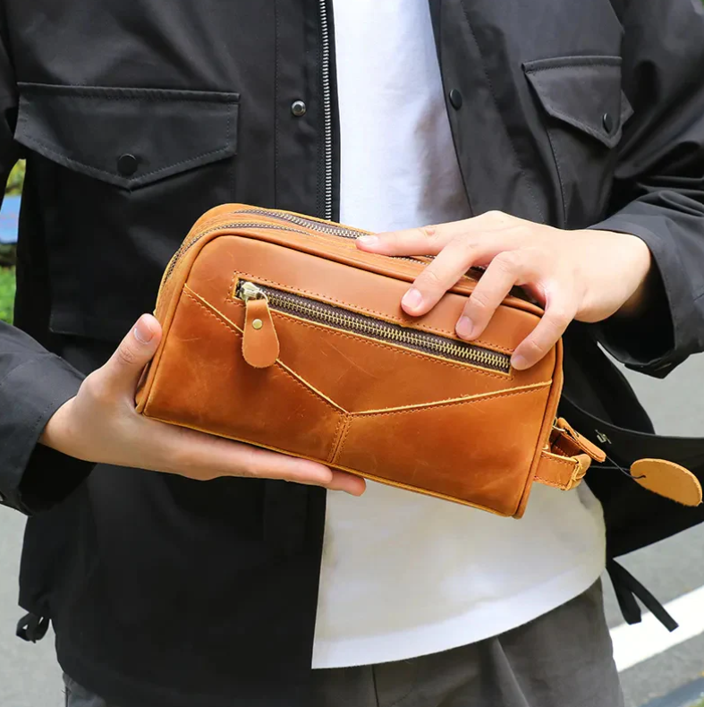 The Nomad Toiletry Bag | Leather Travel Toiletry Bag - BagNook