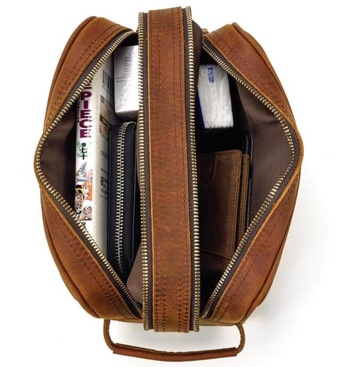 The Nomad Toiletry Bag | Leather Travel Toiletry Bag - BagNook