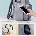 Load image into Gallery viewer, (gray)Sunveno Quilted Diaper Bag - BagNook