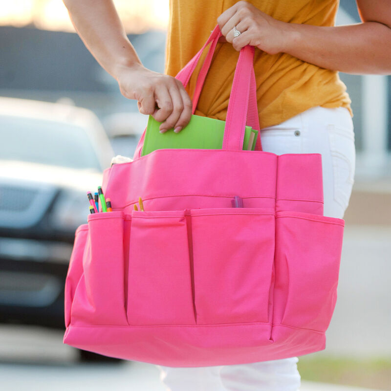 Hot Pink Carry All - Large Roomy Tote - Viv & Lou® - BagNook