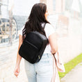 Load image into Gallery viewer, Black Waverly Backpack - Viv & Lou® - BagNook
