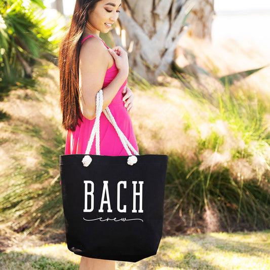 Viv & Lou Castaway Tote | Bach Crew, Black