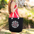 Load image into Gallery viewer, Viv & Lou Castaway Tote | Take Me Out to the Ballgame, Black
