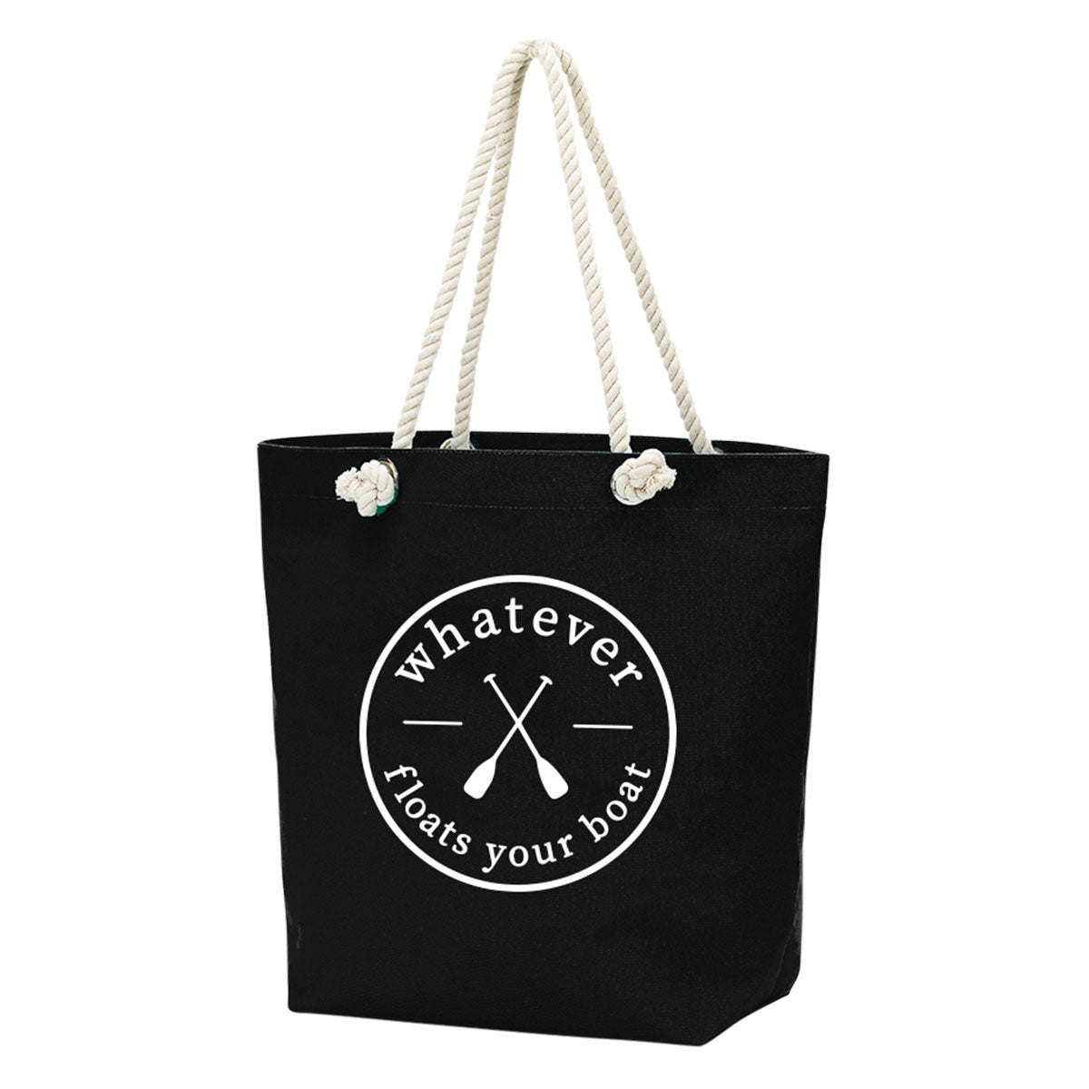Viv & Lou Castaway Tote | Whatever Floats Your Boat, Black