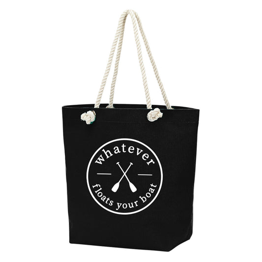 Viv & Lou Castaway Tote | Whatever Floats Your Boat, Black
