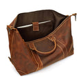 Load image into Gallery viewer, (brown)The Eira Duffel Bag | Vintage Leather Weekender - BagNook
