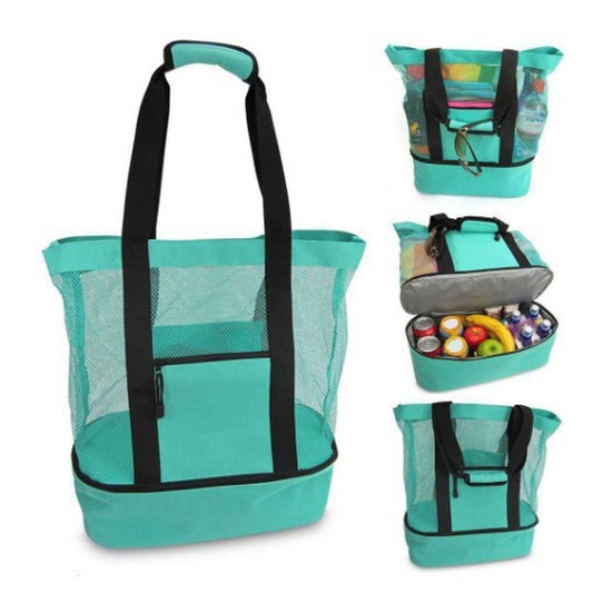 (teal)Clarissa Beach Tote Cooler - BagNook