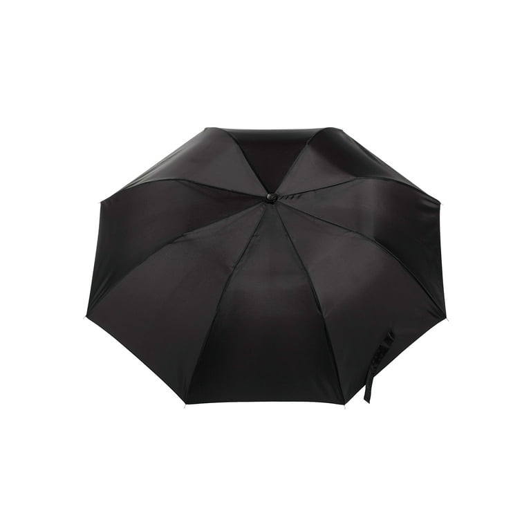(black)Totes Recycled Canopy Auto Open Umbrella - BagNook