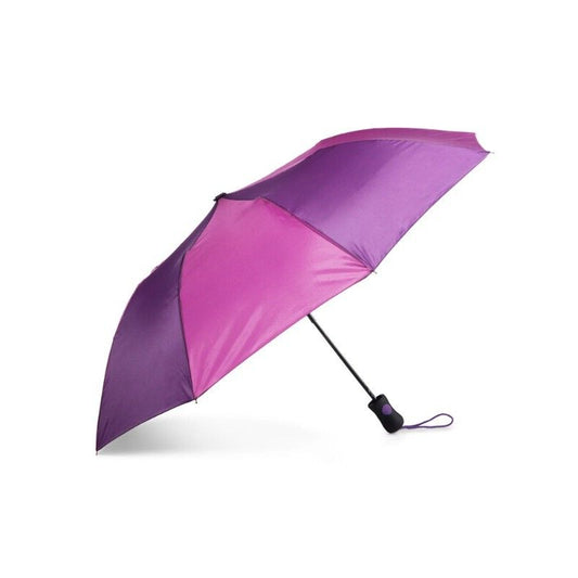 (purple multi)Totes Recycled Canopy Auto Open Umbrella - BagNook