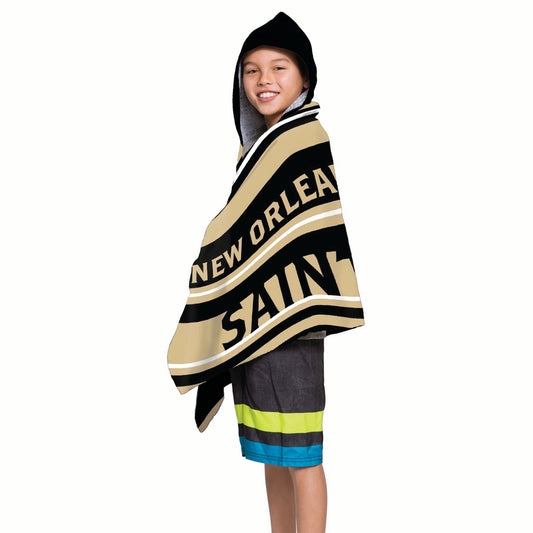 Saints | Kids Hooded Towel, 22"X51"