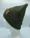 Load image into Gallery viewer, Cuffed Traditional Wide Ribbed, Black/Green
