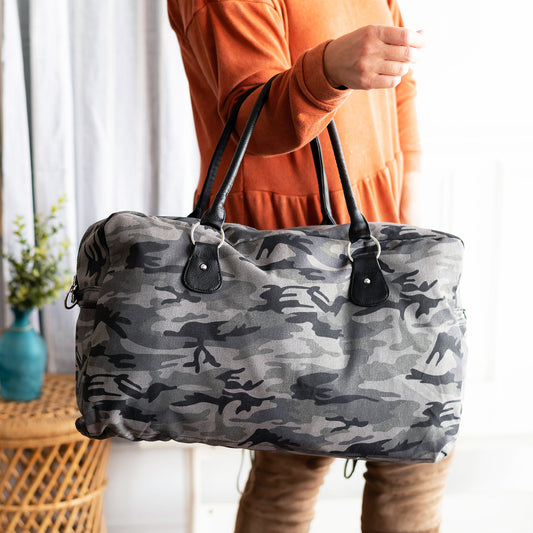 Black Camo Travel Bag - Viv & Lou® - BagNook
