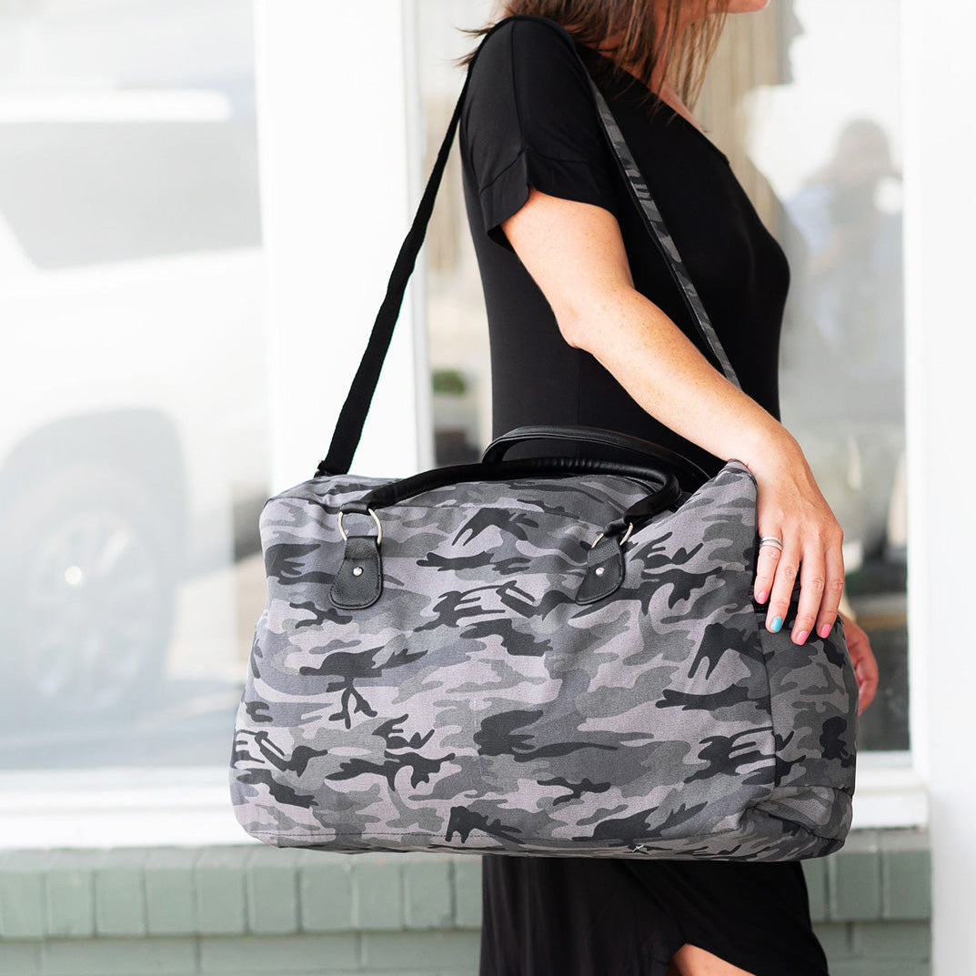 Black Camo Travel Bag - Viv & Lou® - BagNook