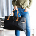 Load image into Gallery viewer, Black Nylon Travel Bag - Viv & Lou® - BagNook

