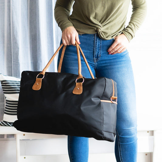 Black Nylon Travel Bag - Viv & Lou® - BagNook