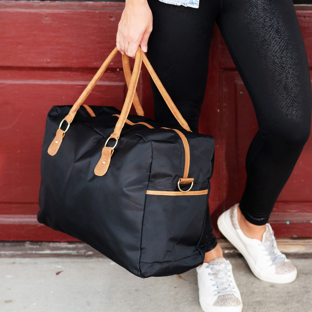 Black Nylon Travel Bag - Viv & Lou® - BagNook