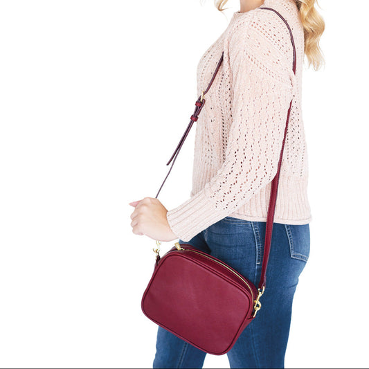 Blair Crossbody Bag - Viv & Lou® - Berry - BagNook