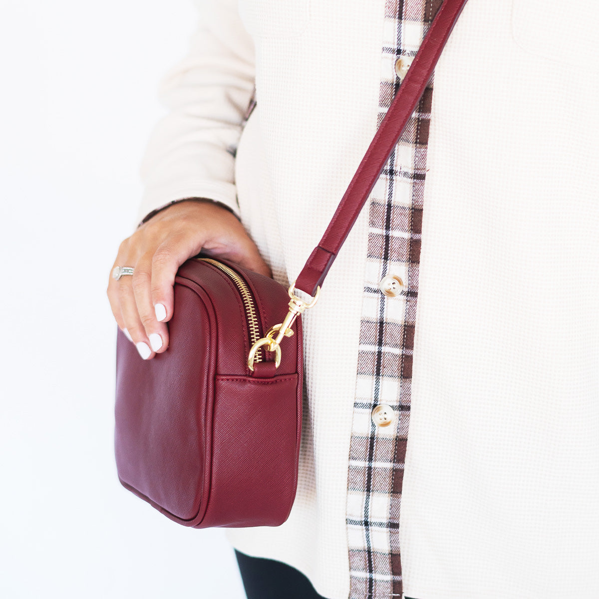 Blair Crossbody Bag - Viv & Lou® - Berry - BagNook