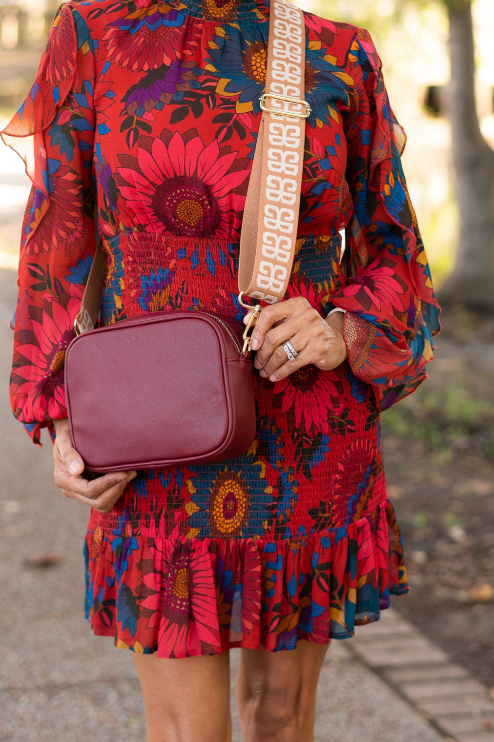 Blair Crossbody Bag - Viv & Lou® - Berry - BagNook