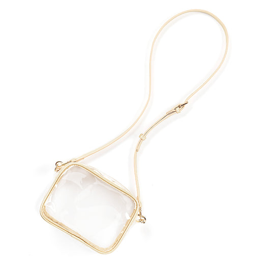 Blair Clear Crossbody Bag - Viv & Lou® - Gold - BagNook