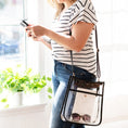 Load image into Gallery viewer, Black Clear Heather Purse by Viv & Lou® - BagNook
