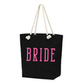 Load image into Gallery viewer, Viv & Lou Castaway Tote | Bride, Black
