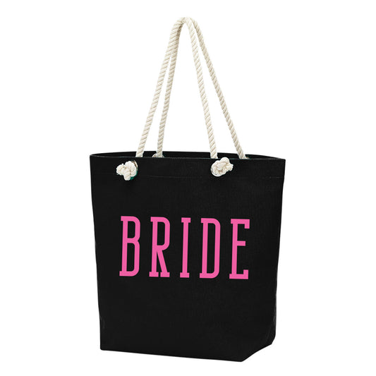 Viv & Lou Castaway Tote | Bride, Black