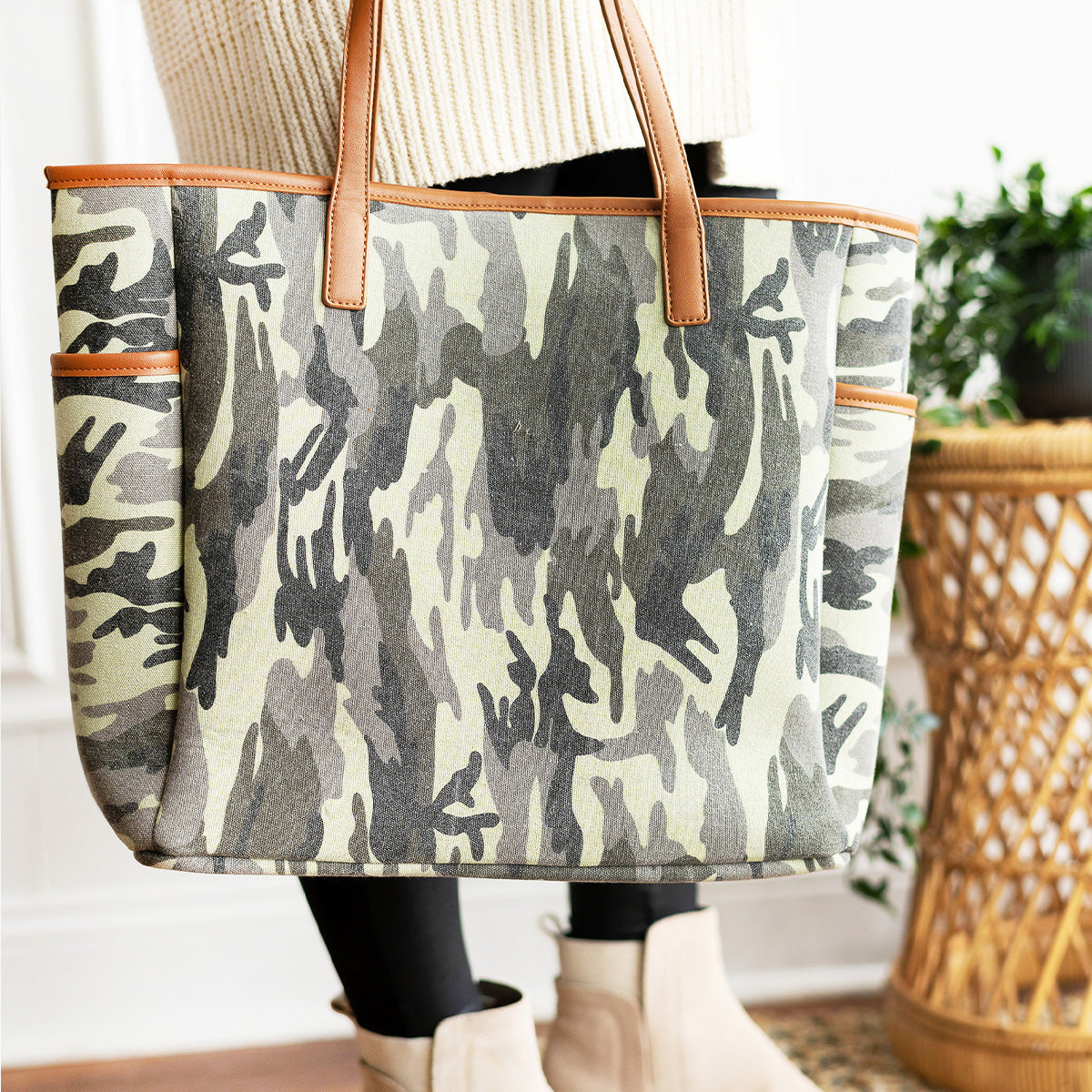 Camo Hayden Tote by Viv & Lou® - BagNook
