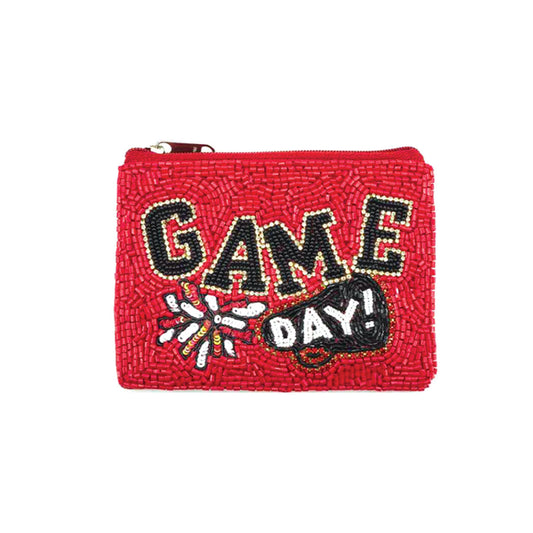 Red Biggest Fan Beaded Coin Purse by Viv & Lou® - BagNook