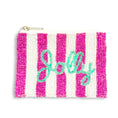 Load image into Gallery viewer, Jolly Stripe Beaded Coin Purse by Viv & Lou® - BagNook
