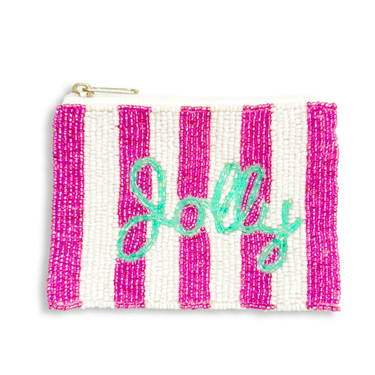 Jolly Stripe Beaded Coin Purse by Viv & Lou® - BagNook