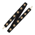 Load image into Gallery viewer, Black & Gold Star Beaded - Cross Strap by Viv & Lou® - BagNook
